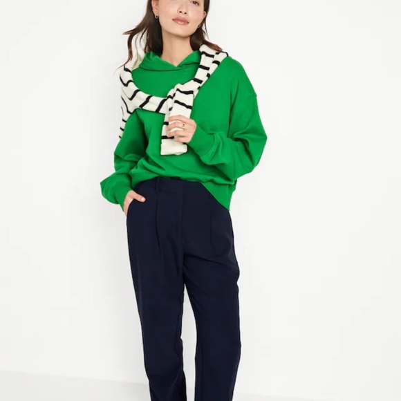 NWT OLD NAVY Oversized Pullover Hoodie Color: Beach Cruiser Green built-in hood - Picture 4 of 5